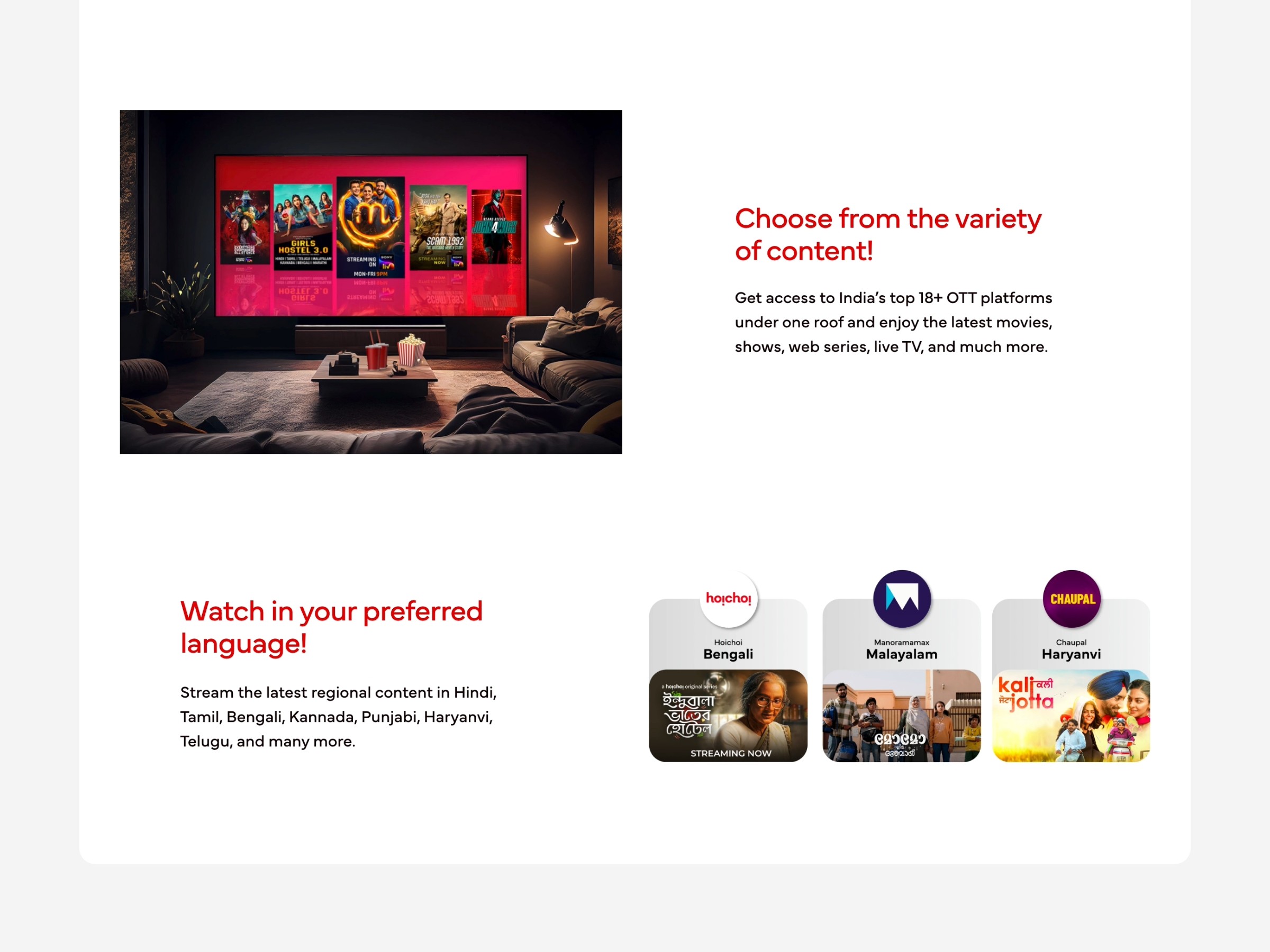Airtel Xstream Play – Showcasing India's Unified Digital Entertainment on the Web